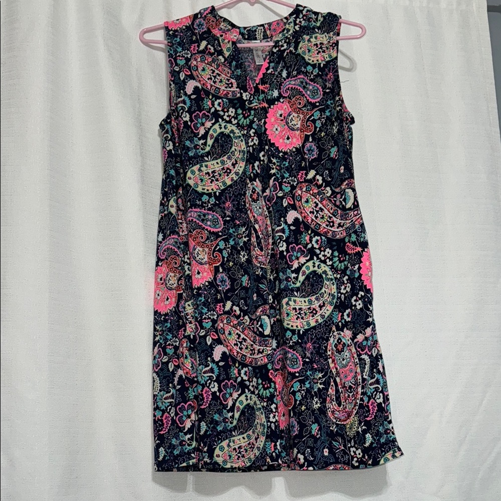 Floral Paisley Sleeveless Dress